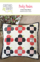 Perky Posies Pillow Pattern by Carried Away Quilting