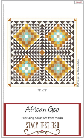 African Geo Quilt Pattern by Stacy Iest Hsu