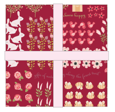 Kaisley Rose 10" Precuts by Lori Woods for Poppie Cotton Fabrics