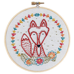 Crafty Fox Embroidery Kit From Cozyblue Handmade