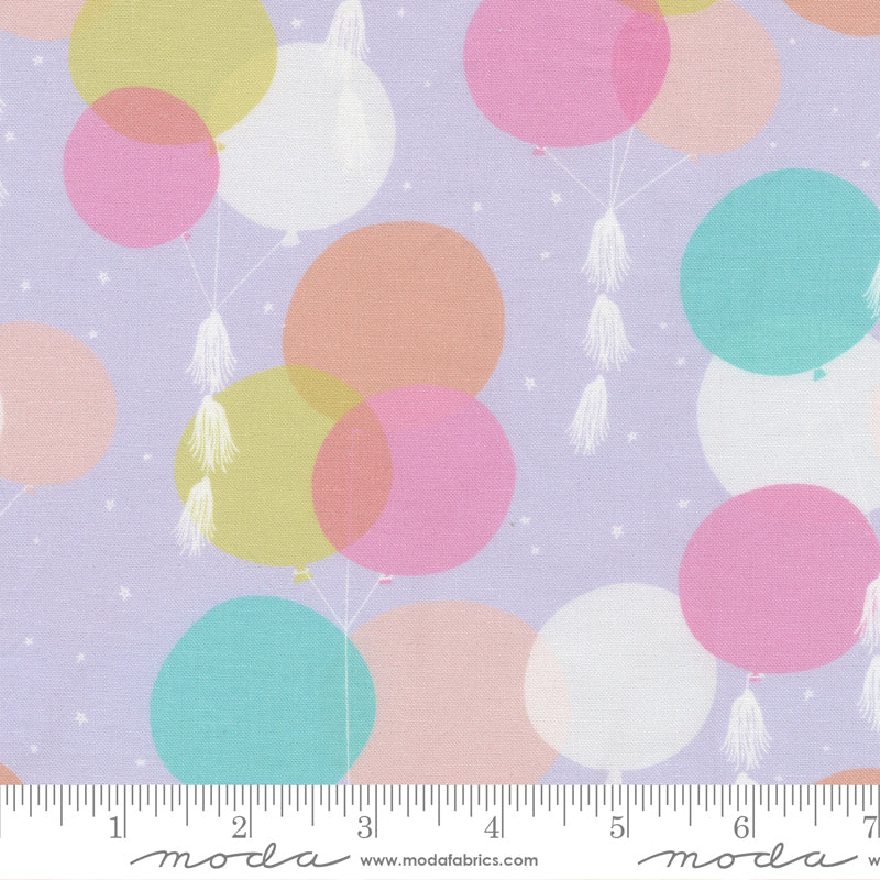 Soiree Lavender Jumbo Balloons Yardage by Mara Penny for Moda Fabrics