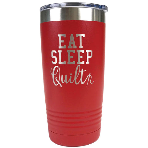 Eat, Sleep, Quilt Red Tumbler from Moda