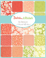 Strawberries & Rhubarb Jelly Roll by Fig Tree & Co. for Moda Fabrics