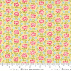Grace Sunbeam Honeycomb Posies Yardage by Brenda Riddle Designs for Moda Fabrics