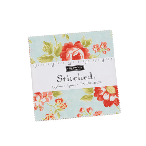 Stitched Charm Pack by Fig Tree for Moda Fabrics