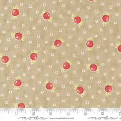 Stitched Pebble Raspberry Floral Yardage by Fig Tree for Moda Fabrics