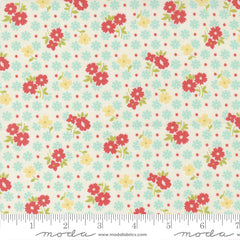Stitched Vanilla Bloomers Floral Yardage by Fig Tree for Moda Fabrics