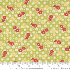 Stitched Grass Bloomers Floral Yardage by Fig Tree for Moda Fabrics