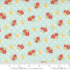 Stitched Sky Bloomers Floral Yardage by Fig Tree for Moda Fabrics