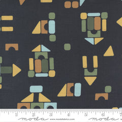 ABC XYZ Black Wood Blocks Yardage by Staci Iest Hsu for Moda Fabrics