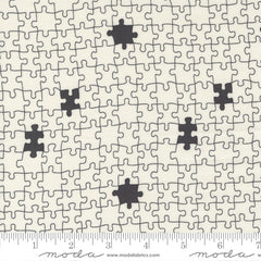 ABC XYZ Cream Black Puzzled Yardage by Staci Iest Hsu for Moda Fabrics
