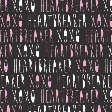 XOXO Pink Handwritten XOXO yardage by Camelot Fabrics