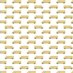 Teachers Rule White School Bus yardage by Camelot Fabrics