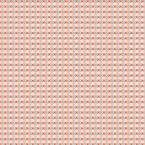 My Heart Belongs To My Farmer Pink Kisses and Hugs Yardage by Lori Woods for Poppie Cotton Fabrics