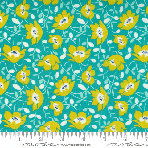 Morning Light Pond Windswept Floral Yardage by Linzee McCray for Moda Fabrics