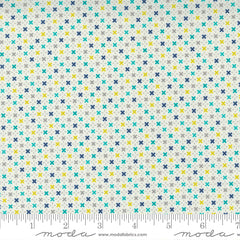 Morning Light Cloud Bluebird Beds and Borders Yardage by Linzee McCray for Moda Fabrics