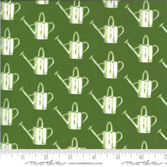 Homestead Leaf Watering Can Yardage by April Rosenthal for Moda Fabrics