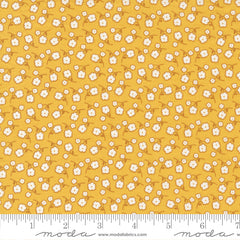 Zinnia Saffron Sunny Flowers Yardage by April Rosenthal for Moda Fabrics
