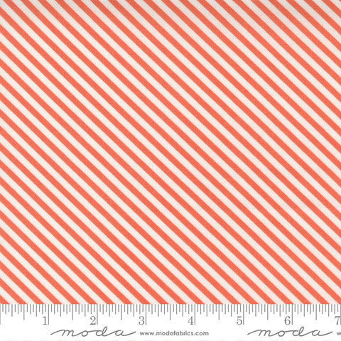 Make Time Strawberry Stripe Yardage by Aneela Hoey for Moda Fabrics