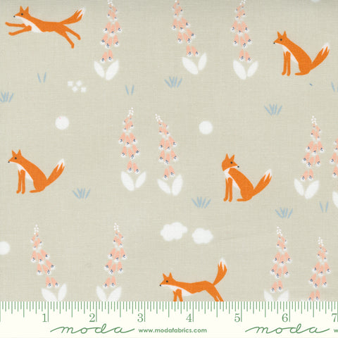Meander Cloud Foxes Yardage by Aneela Hoey for Moda Fabrics