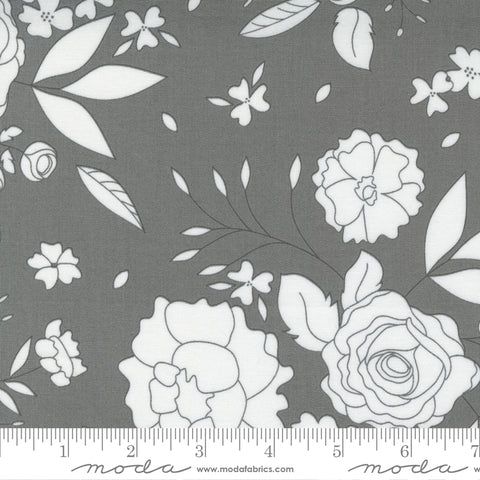 Beautiful Day Slate Blooms Yardage by Corey Yoder for Moda Fabrics