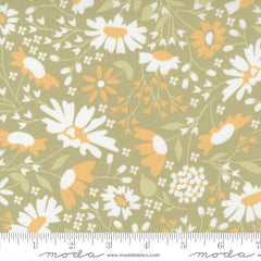 Buttercup & Slate Clover Buttercup Blooms Yardage by Corey Yoder for Moda Fabrics