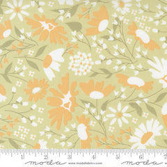 Buttercup & Slate Sprig Buttercup Blooms Yardage by Corey Yoder for Moda Fabrics