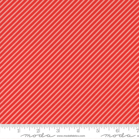 Simply Delightful Geranium Stripe Yardage by Sherri & Chelsi for Moda Fabrics