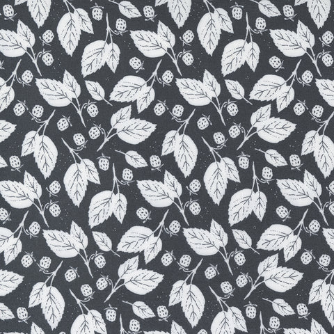 Midnight in the Garden Charcoal Blackberry Bramble Yardage by Sweetfire Road for Moda Fabrics