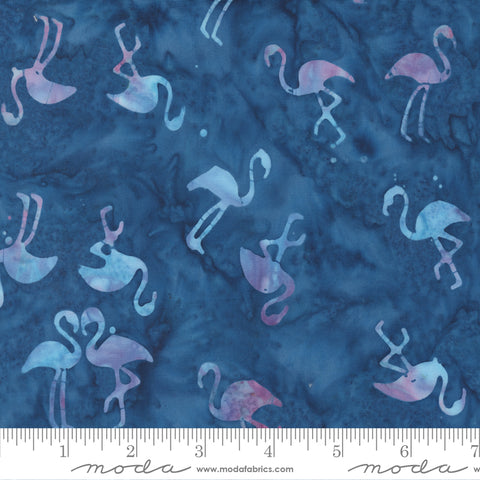 Beachy Batiks Ocean Flamingos Yardage by Moda Fabrics