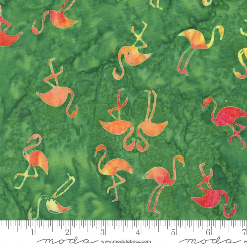 Beachy Batiks Palm Flamingos Yardage by Moda Fabrics