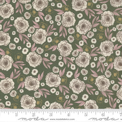Slow Stroll Pine Last Bloom Yardage by Fancy That Design House for Moda Fabrics