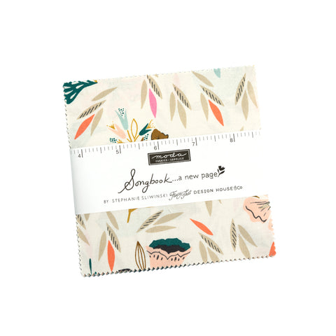 Songbook A New Page Charm Pack by Fancy That Design House for Moda Fabrics