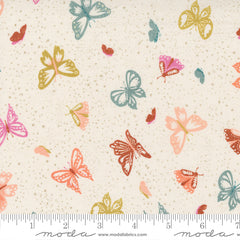 Songbook A New Page Unbleached Flutter By Yardage by Fancy That Design House for Moda Fabrics