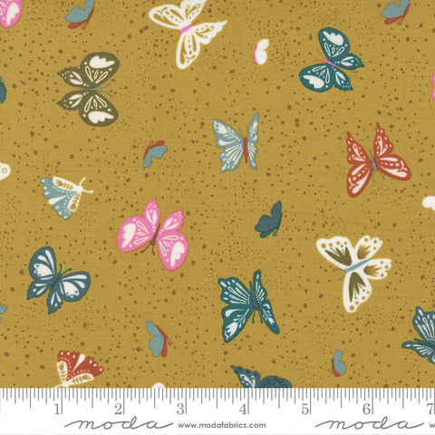 Songbook A New Page Bronze Flutter By Yardage by Fancy That Design House for Moda Fabrics