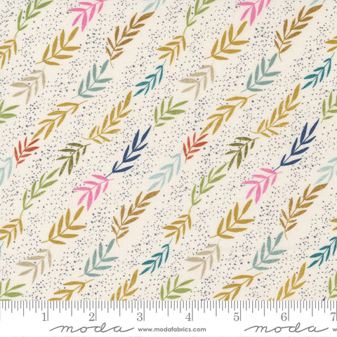 Songbook A New Page Unbleached Reaching Yardage by Fancy That Design House for Moda Fabrics
