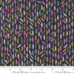 Songbook A New Page Navy Cascade Yardage by Fancy That Design House for Moda Fabrics