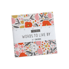 Words To Live By Charm Pack by Gingiber for Moda Fabrics