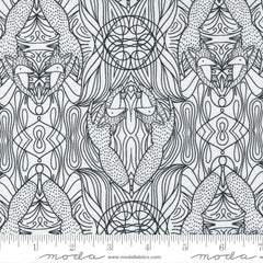Nocturnal Moon Hidden Foxes Yardage by Gingiber for Moda Fabrics