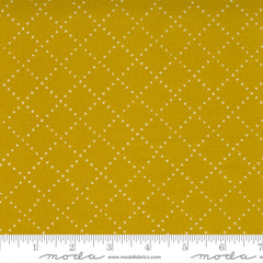 Nocturnal Gold Crossing Lines Yardage by Gingiber for Moda Fabrics
