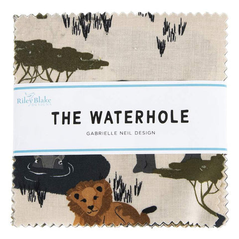 Riley Blake Designs - The Waterhole by Gabrielle Neil - C11842-WHITE -  Rainbows