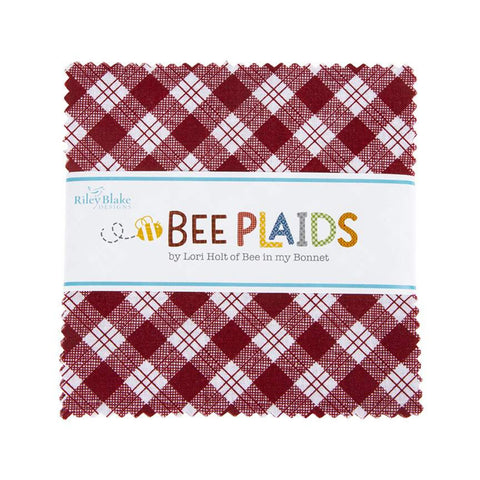 Bee Plaids 5" Stacker by Lori Holt for Riley Blake Designs