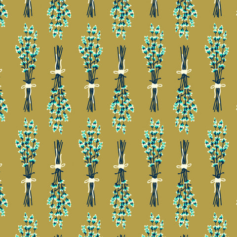 Homestead Life Twine Lotties Bouquet Yardage by Judy Jarvi for Windham Fabrics