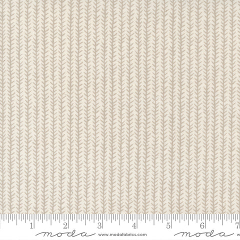 Flower Pot Ivory Sprout Stripe Yardage by Lella Boutique for Moda Fabrics
