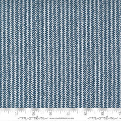 Flower Pot Navy Sprout Stripe Yardage by Lella Boutique for Moda Fabrics