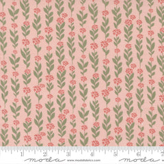 Country Rose Pale Pink Climbing Vine Yardage by Lella Boutique for Moda Fabrics