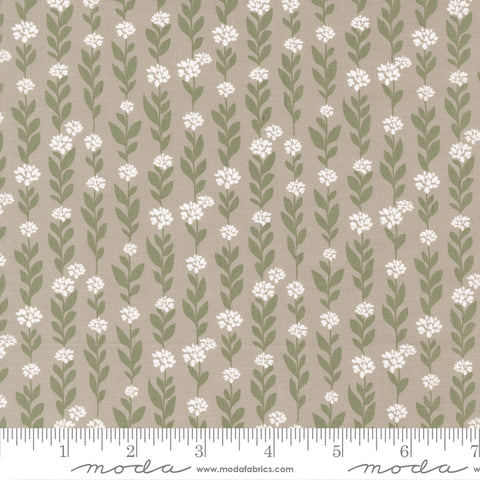 Country Rose Taupe Climbing Vine Yardage by Lella Boutique for Moda Fabrics