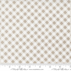 Country Rose Taupe Gingham Checks Yardage by Lella Boutique for Moda Fabrics