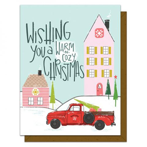 Warm N Cozy Christmas Gift Card by Kati Cupcake