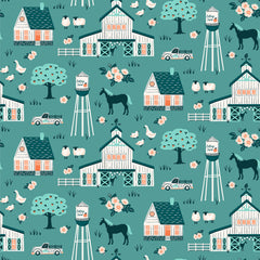 Cottage Farm Hosta Cottage Farm Vignette Yardage by Judy Jarvi for Windham Fabrics